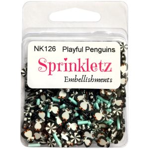 Buttons Galore Sprinkletz Embellishments 12gPlayful Penguins