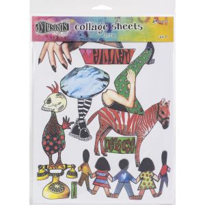 Dyan Reaveley s Dylusions Collage Sheets 8.5inchX11inch 24 Per Pkg Set 4