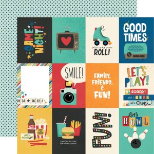 Family Fun Double Sided Cardstock 12 Inch X12 Inch 3 Inch X4 Inch Journal Elements