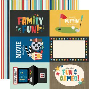 Family Fun Double Sided Cardstock 12 Inch X12 Inch 4 Inch X6 Inch Elements