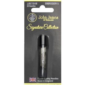John James Signature Collection Embroidery Needles-Size 8 25 Per Pkg 