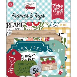 Echo Park Cardstock Ephemera 33 Per Pkg Frames And Tags Frames Tags Farmers Market