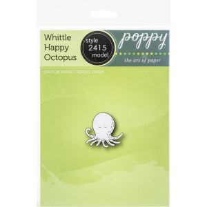 Poppystamps Metal Dies-Whittle Happy Octopus