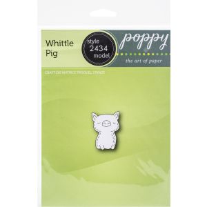 Poppystamps Metal Dies-Whittle Pig