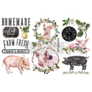 Prima Marketing Re Design Decor Transfers 6 Inch X12 Inch 3 Per Sheets Farm Fresh