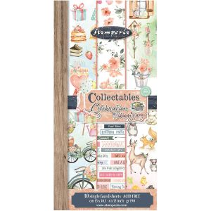 Stamperia Collectables SingleSided Paper 6inchesX12inches 10Per PkgCelebration 10 Designs1 Each