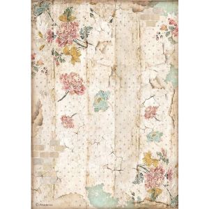 Stamperia Rice Paper Sheet A4-Alice Wall Texture