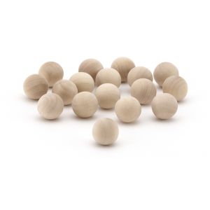Hygloss Wood Balls 1 Inch 12 Per Pkg
