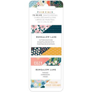 Paige Evans Bungalow Lane Mini Swatch Books 2 Inch X2 Inch 2 Per Pkg Pattern And Phrase 36 Sheets Each