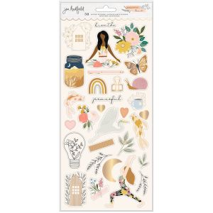 Jen Hadfield Peaceful Heart Cardstock Stickers 6 Inch X12 Inch 93 Per Pkg Icons