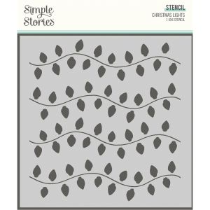 Simple Stories Holly Days Stencil 6