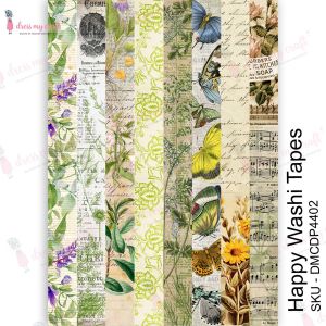 Dress My Craft Transfer Me Sheet A4-Happy Washi Tapes