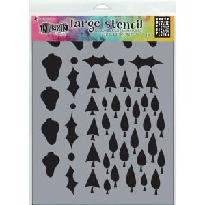 Dyan Reaveleys Dylusions Stencils 9 Inch X12 Inch Tree Border