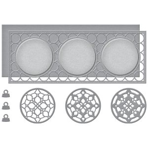 Spellbinders Etched Dies Circle Kaleidoscope Slimline