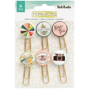 Vicki Boutin Fernwood Epoxy Paper Clips 6 Per Pkg