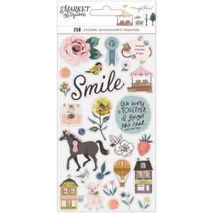 Maggie Holmes Market Square Sticker Book Gold Foil Accents 258Per Pkg