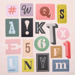 Maggie Holmes Market Square Alpha Die Cuts Cardstock And Acetate