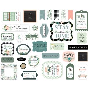 Carta Bella Cardstock Ephemera 33 per Pkg Icons Gather At Home