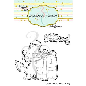 Colorado Craft Company Metal Die Set-No Peeking-By Anita Jeram