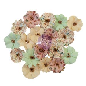 Prima Marketing Mulberry Paper Flowers Cozy Evening per Hello Pink Autumn