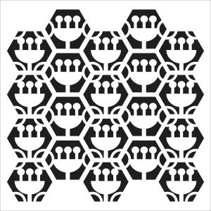 Crafters Workshop Template 6 Inch X6 Inch Tulip Hexagons