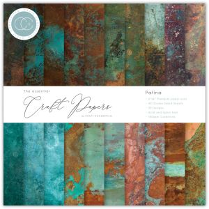 Craft Consortium Double Sided Paper Pad 6 inch X6 inch 40 per Pkg Patina 20 Designs