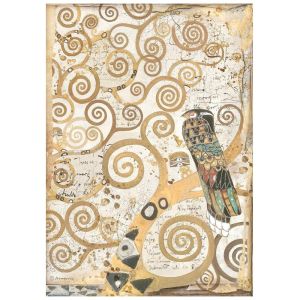 Stamperia Rice Paper Sheet A4-From The Tree Of Life, Klimt