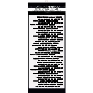 Stamperia Stencil 4.72Inch X9.84Inch Brick Wall Lady Vagabond Lifestyle