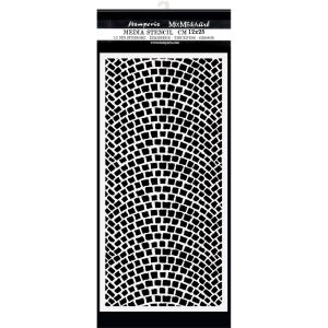 Stamperia Stencil 4.72 Inch X9.84 Inch Cobblestone Lady Vagabond Lifestyle