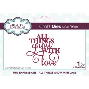 Creative Expressions Craft Dies By Sue Wilson Mini Expressions All Things That Grow