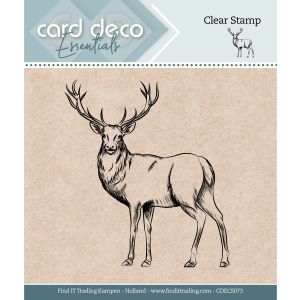 Find It Trading Card Deco Essentials Clear Stamp Deer