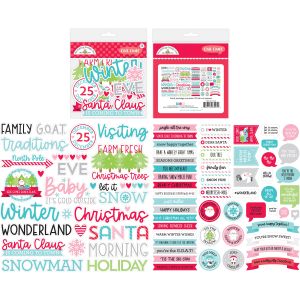 Doodlebug Odds and Ends Chit Chat Die Cuts Let It Snow