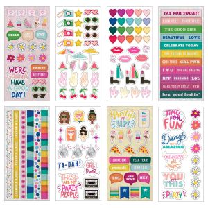 Damask Love Lifes A Party Mini Sticker Book W Per Holographic Foil Accents 166 Per Pkg