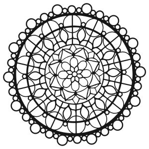 Crafters Workshop Template 6Inch X6Inch Beaded Mandala