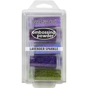 Stampendous Embossing Powder 5 Per Pkg 1.13oz Lavender Sparkle