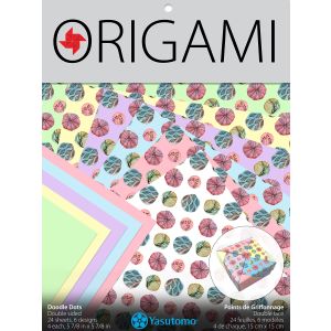 Origami Patterned Paper Double Sided 24 Per Pkg Doddle Dots