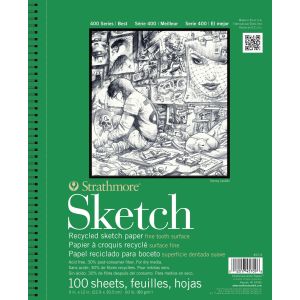 Strathmore Recycled Sketch Paper Pad Wire Bound 3.5