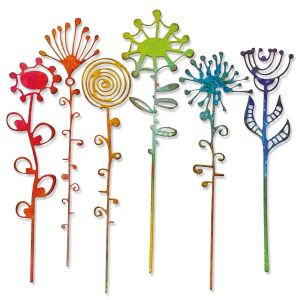 Sizzix Thinlits Dies By Tim Holtz 6 Per Pkg Artsy Stems