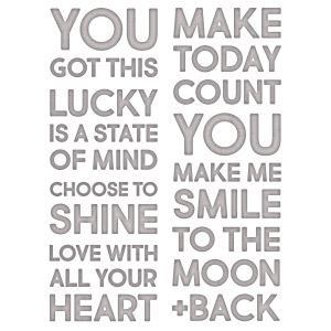 Sizzix Thinlits Dies By Tim Holtz 7 Per Pkg Bold Text 2