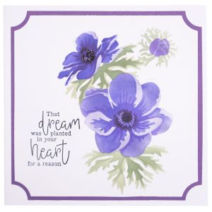 Studio Light Essentials 5.9 Inch X8.25 Inch Stencil Nr. 81 Anemone