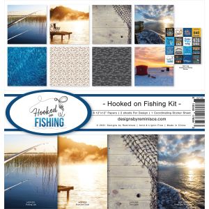 Reminisce Collection Kit 12inchesX12inches Hooked On Fishing