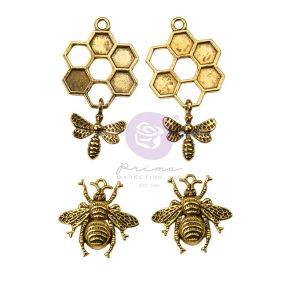 Miel By Frank Garcia Bee Charms 4 Per Pkg