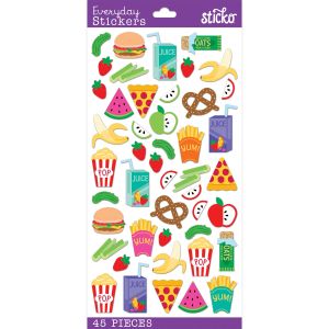Sticko Themed Stickers Snack Time