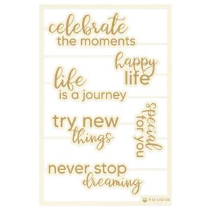 P13 Die-Cut Chipboard Embellishments 4 inch X6 inch -Lady's Diary #06 6 Per Pkg 