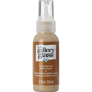 FolkArt Gallery Glass Paint 2oz-Cocoa Brown