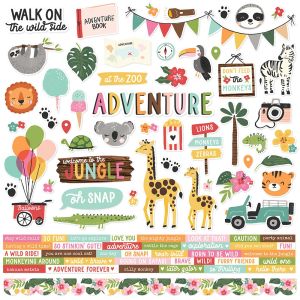 Into The Wild Cardstock Stickers 12