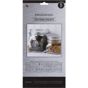 Plaid Engraving Pattern Sheets 5 Per Pkg -Lifestyle