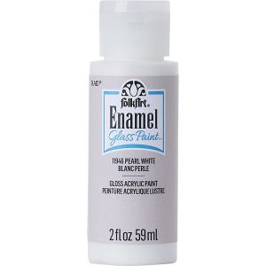 FolkArt Enamel Paint 2oz-Pearl White