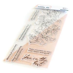 Pinkfresh Studio Clear Slimline Stamp Set 4