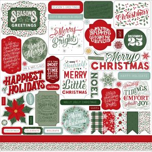 Christmas Salutations No. 2 Cardstock Stickers 12